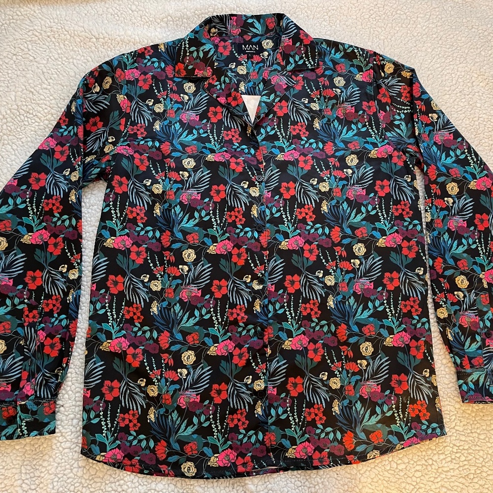 Boohoo Man Longsleeve floral
